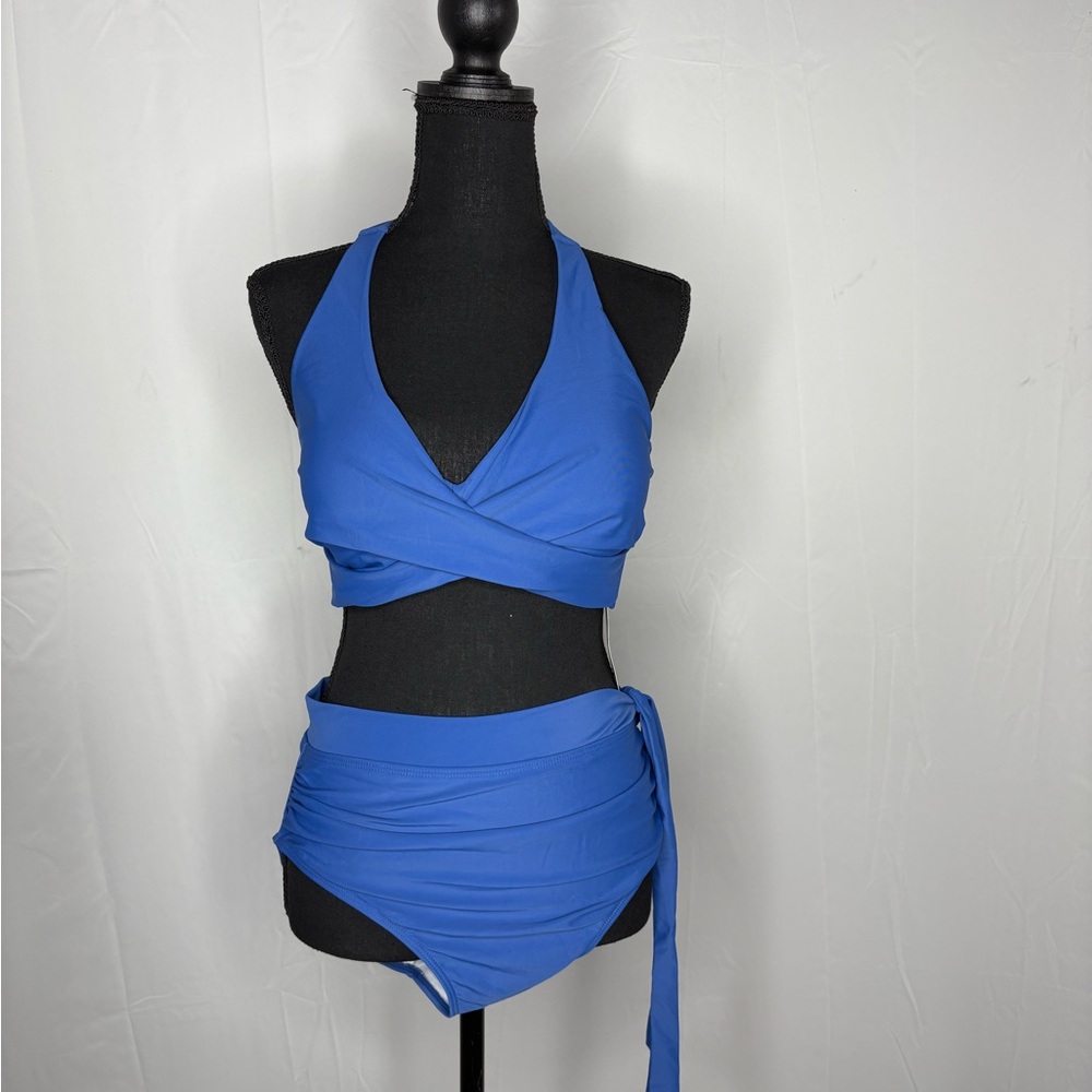 🔥🔥Blue Wrap Bikini Set NWOT🔥🔥